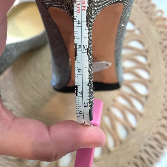 Sarah Flint Perfect Pump 85 Gunmetal Lame Heels Size 35 - Picture 11 of 11